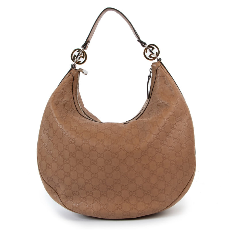 Shop authentic second hand designer Gucci 137383 Guccissima GG Twins Large Hobo Bag at Labellov for the best price.