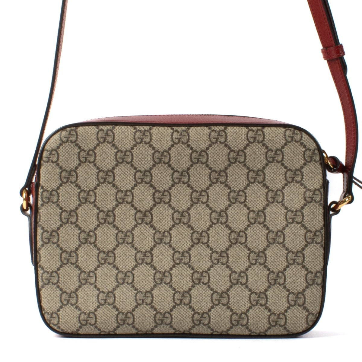 Shop safe online at Labellov in Antwerp, Brussels and Knokke this 100% authentic second hand Gucci GG Canvas Small Horsebit 1955 Crossbody Bag