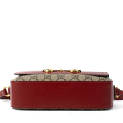 Shop safe online at Labellov in Antwerp, Brussels and Knokke this 100% authentic second hand Gucci GG Canvas Small Horsebit 1955 Crossbody Bag