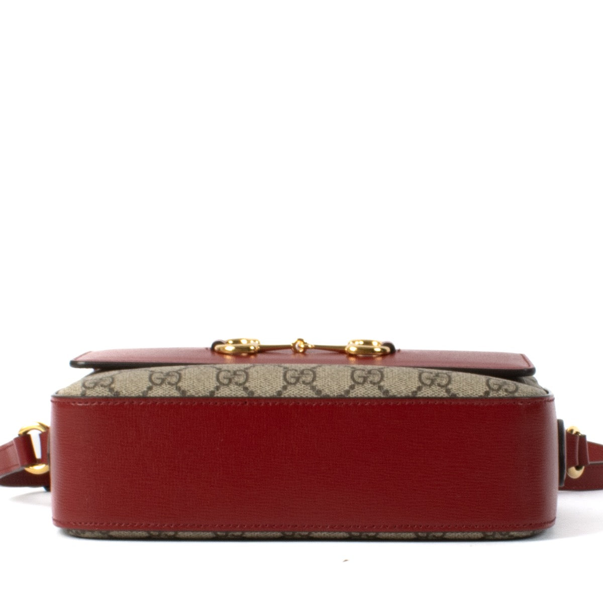 Shop safe online at Labellov in Antwerp, Brussels and Knokke this 100% authentic second hand Gucci GG Canvas Small Horsebit 1955 Crossbody Bag