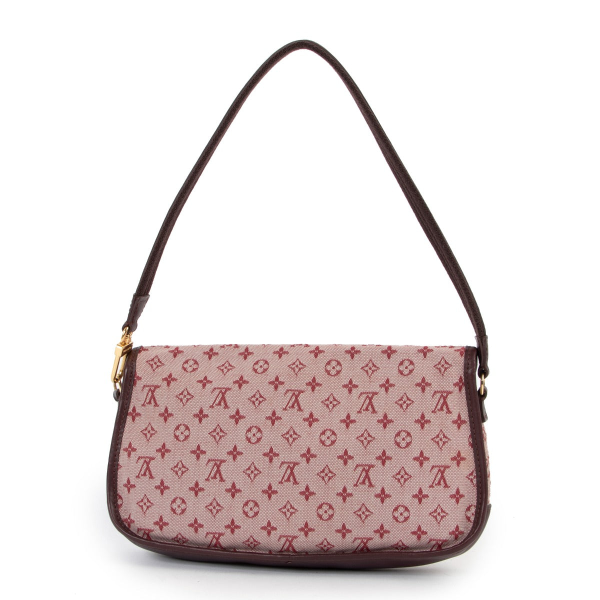 Shop authentic vintage designer luxury second hand Louis Vuitton purple Monogram Mini Lin Marjorie Bag at Labellov.