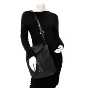 authentieke Delvaux toile de cuire schoudertas