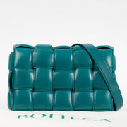 Shop the authentic Bottega Veneta Turquoise Lambskin Padded Cassette Bag on Labellov.com.