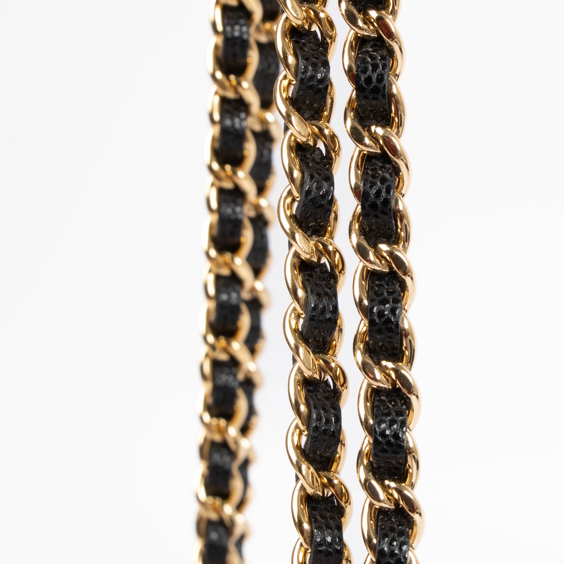 Shop authentic Chanel Black Caviar Front Pocket Wallet On Chain on Labellov.com.
