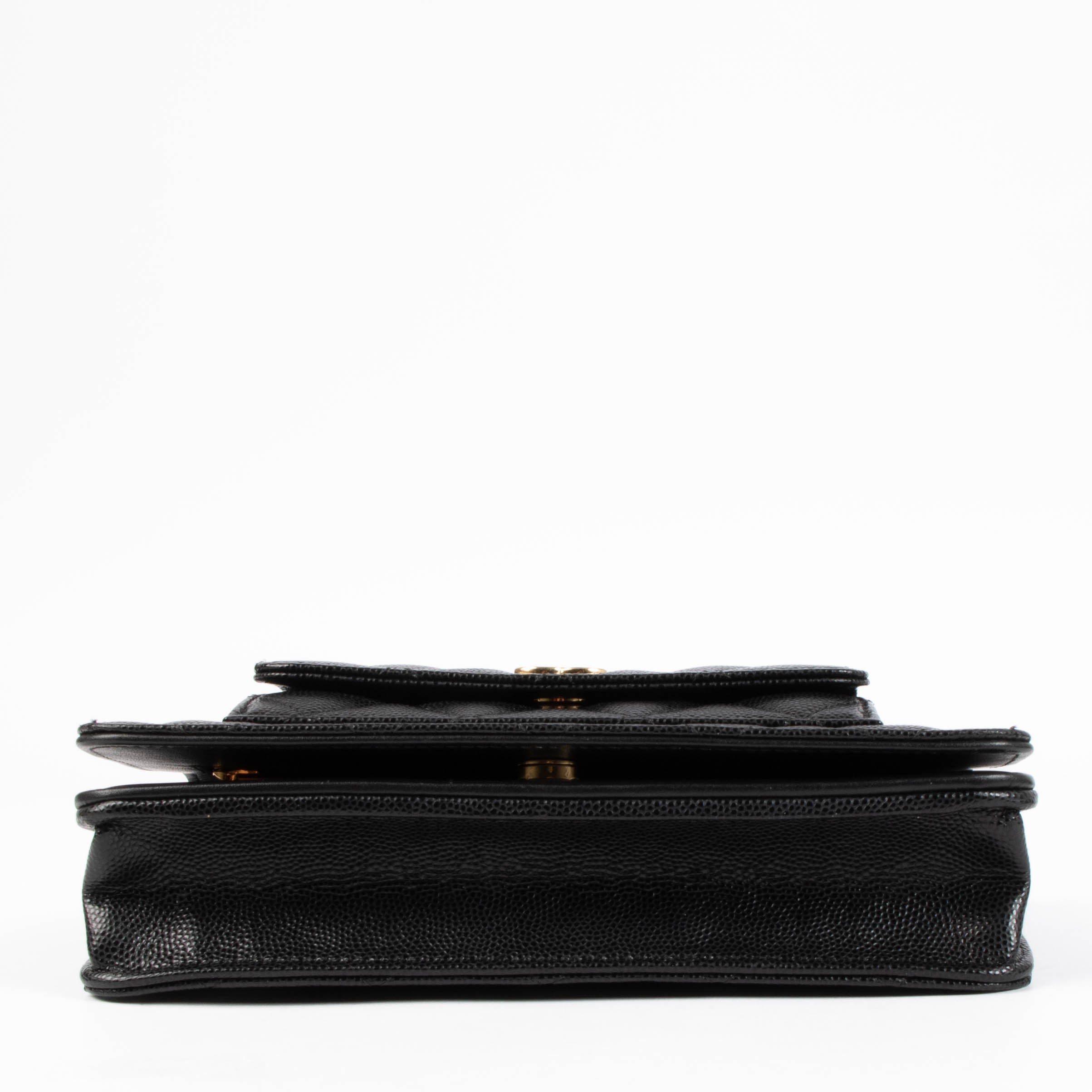 Chanel Black Caviar Front Pocket Wallet On Chain – Labellov