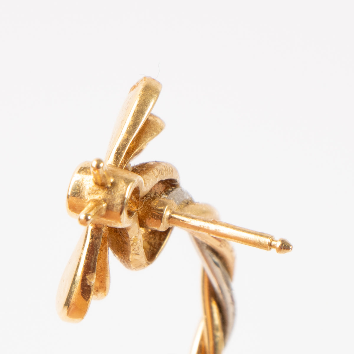 Shop this authentic Cartier Diamond Yellow Gold Bee Earrings pre-loved on Labellov.com