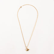 Shop this authentic Cartier Diamond Yellow Gold Bee Pendant Necklace pre-loved on Labellov.com
