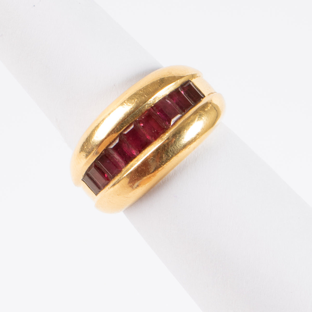 Shop this authentic Cartier Yellow Gold Ruby Odin Ring pre-loved on Labellov.com