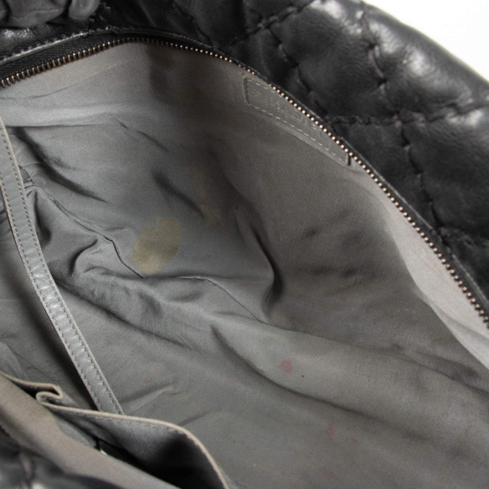 Shop this authentic Chanel Black Ultimate Stitch Top Zip Flap Bag pre-loved on Labellov.com 