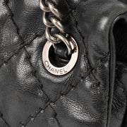 Shop this authentic Chanel Black Ultimate Stitch Top Zip Flap Bag pre-loved on Labellov.com 