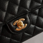 Shop this authentic Chanel Black Caviar Medium Classic 11.12 Handbag Pre-Loved on Labellov.com