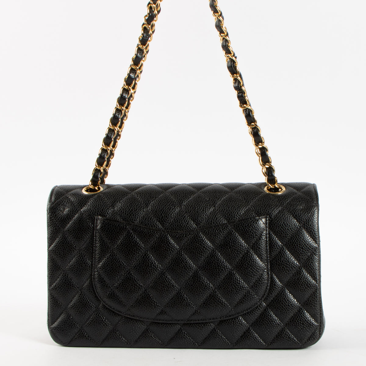 Shop this authentic Chanel Black Caviar Medium Classic 11.12 Handbag Pre-Loved on Labellov.com