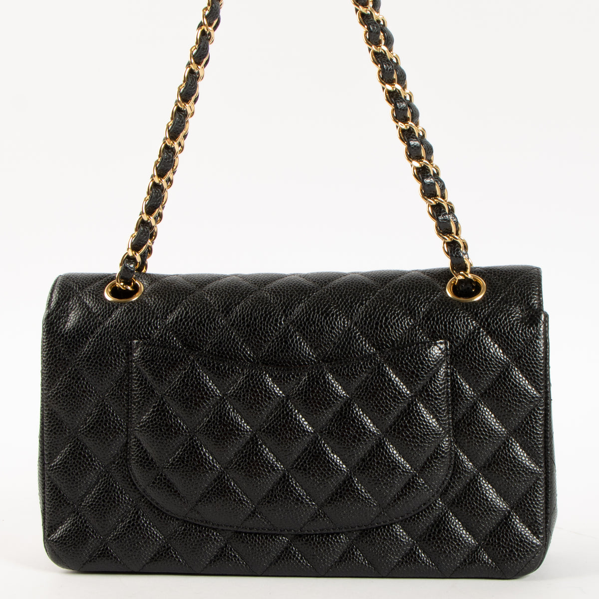 Shop this authentic luxury Chanel Black Caviar Medium Classic 11.12 Handbag Pre-Loved on Labellov.com