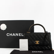 Shop the authentic Chanel Black Caviar Medium Coco Handle Bag on Labellov.com !