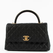 Shop the authentic Chanel Black Caviar Medium Coco Handle Bag on Labellov.com !