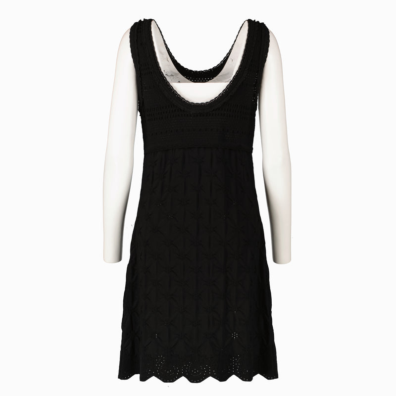 Shop this authentic Chanel Coco Mark Mini Dress - size 40  pre-loved on Labellov.com 