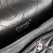 Shop this authentic Chanel Black Aged Calfskin Medium 2.55 Reissue Bag with Micro Pouch pre-loved on Labellov.com 