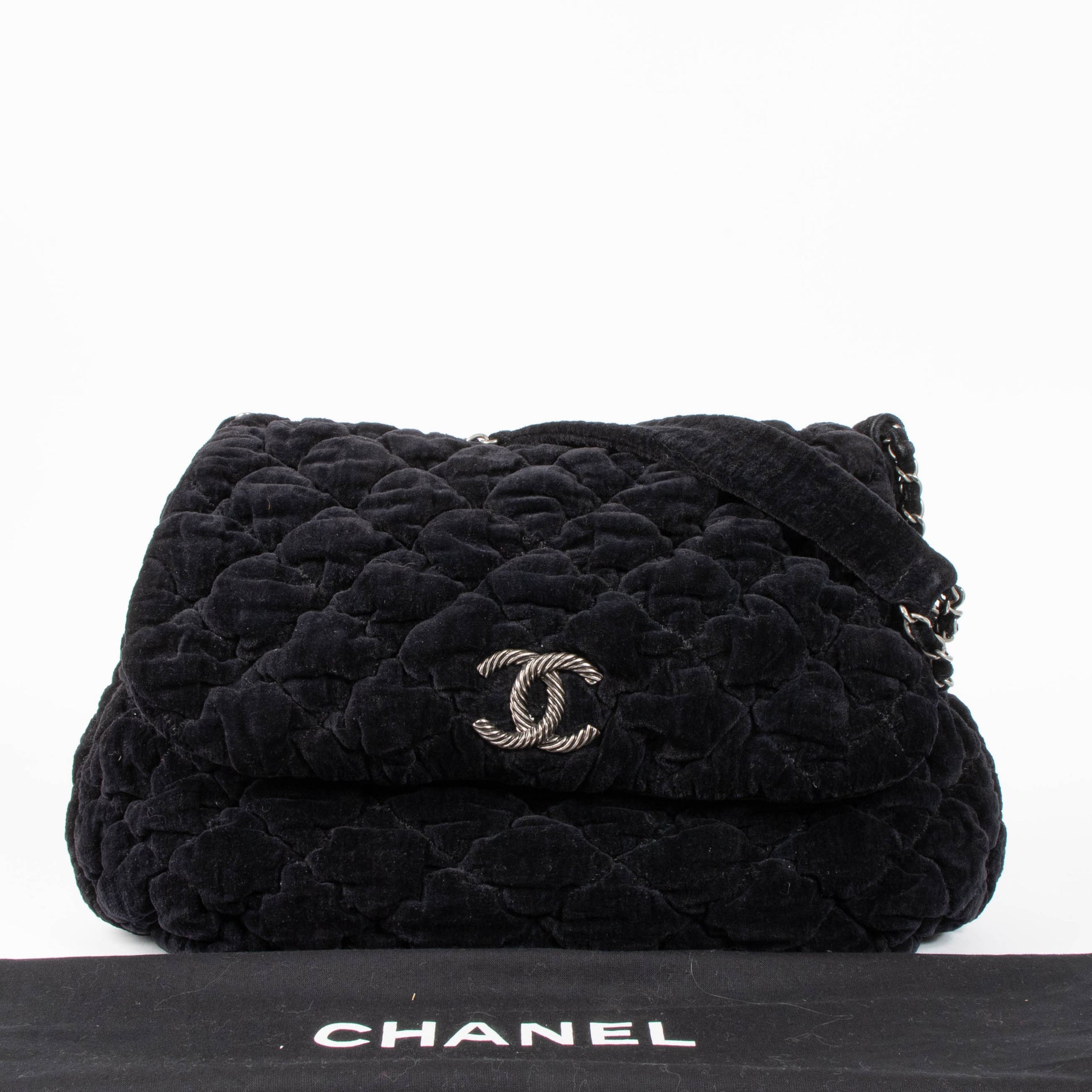 Shop this authentic Chanel Black Moscou Bubble Quilt Bag pre-loved on Labellov.com 