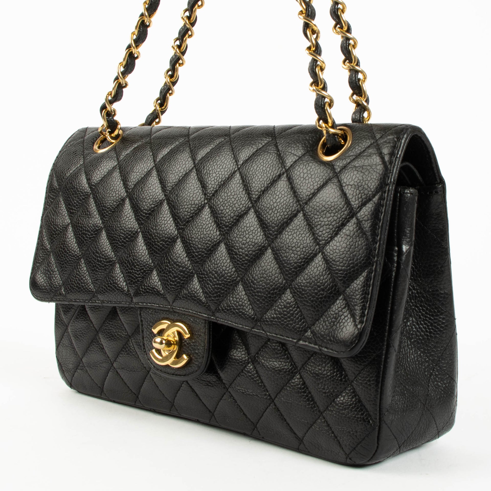 Chanel Black Caviar Medium Classic 11.12 Bag