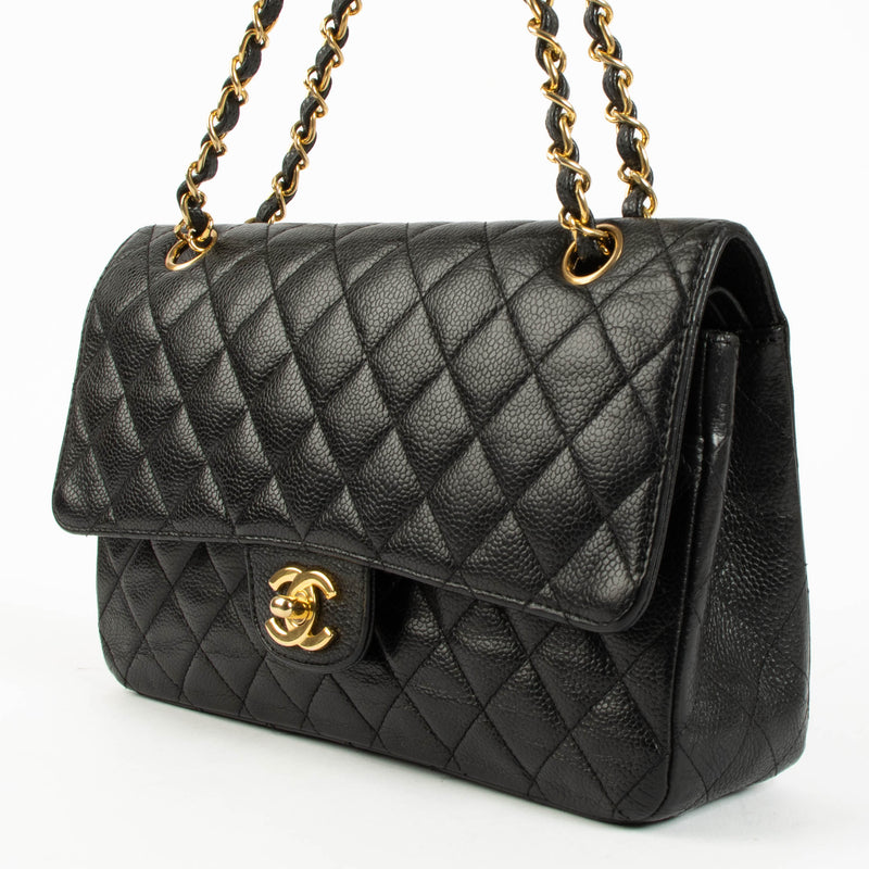 Chanel Black Caviar Medium Classic 11.12 Bag