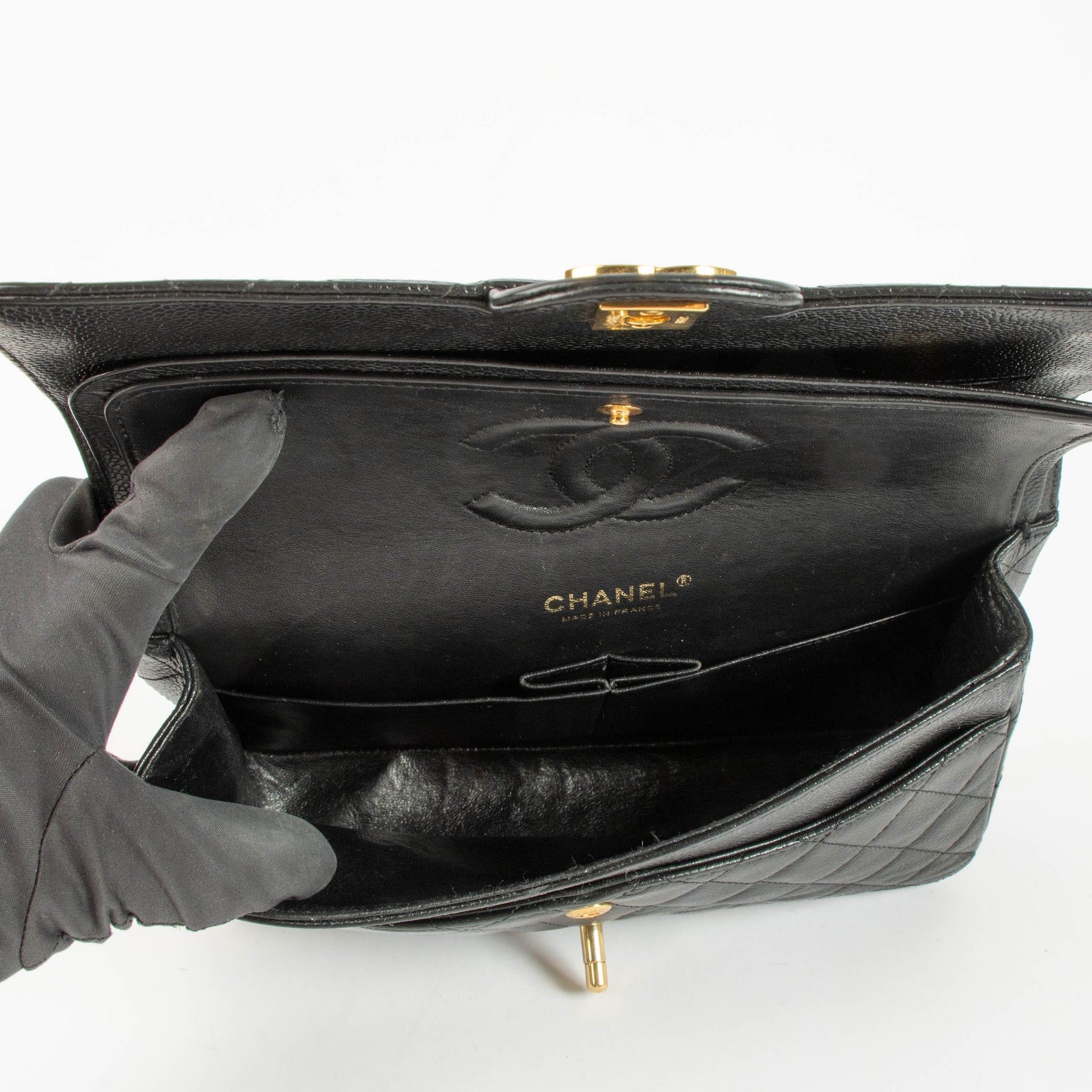 Chanel Black Caviar Medium Classic 11.12 Bag