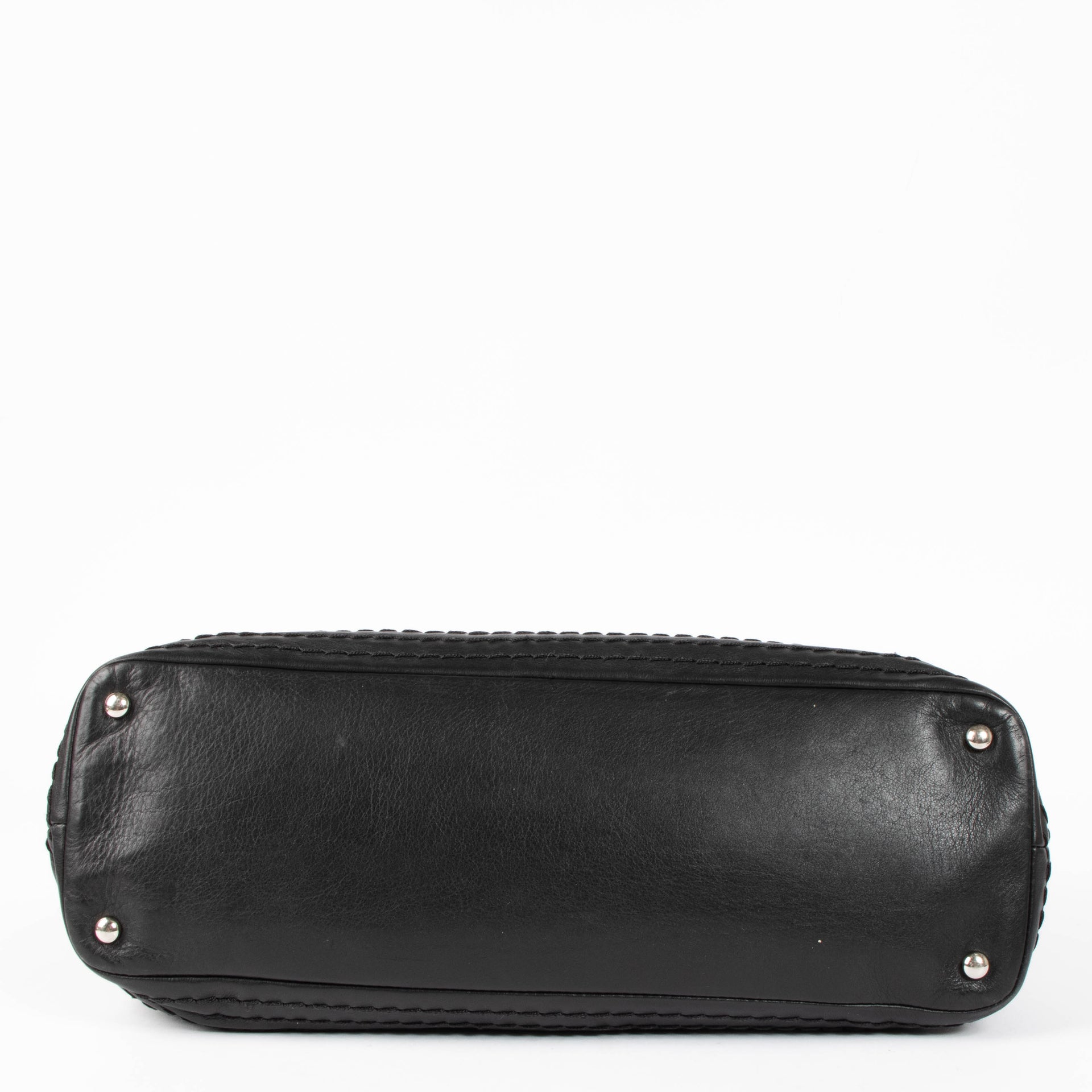 Shop this authentic Chanel Black Stitched Expandable Shoulder Bag pre-loved on Labellov.com 