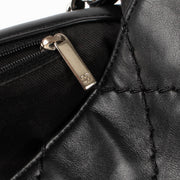 Shop this authentic Chanel Black Stitched Expandable Shoulder Bag pre-loved on Labellov.com 