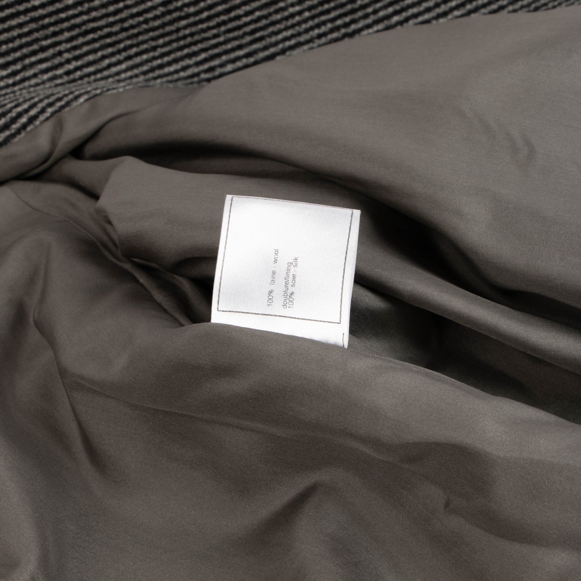 Chanel 07A Grey Coat - Size 40