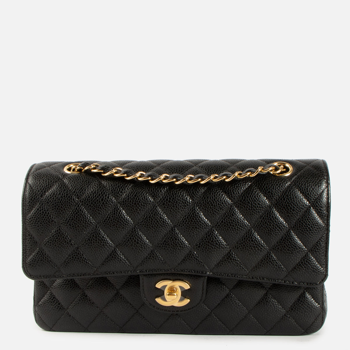 Chanel Black Caviar Medium Classic 11.12 Handbag