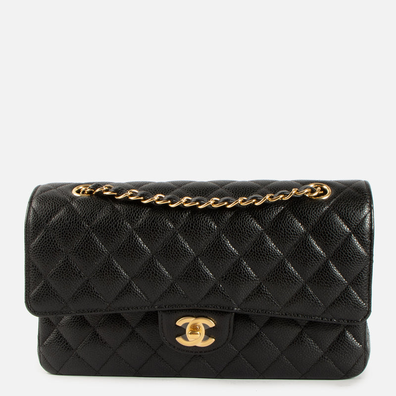 Chanel Black Caviar Medium Classic 11.12 Handbag