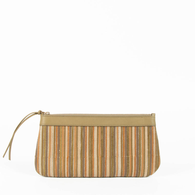 Shop this authentic Delvaux Brown Multicolor oile de Cuir Pouch pre-loved on Labellov.com 