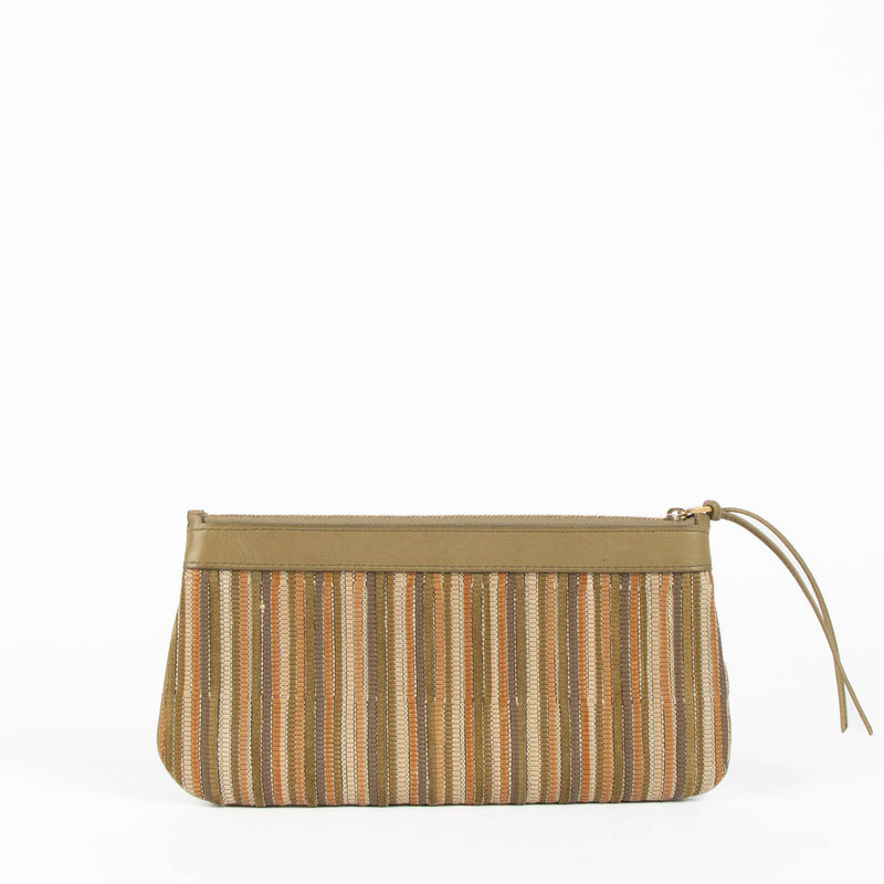Shop this authentic Delvaux Brown Multicolor oile de Cuir Pouch pre-loved on Labellov.com 