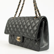 Shop the authentic Chanel Grey Caviar Classic 11.12 Handbag on Labellov.com !