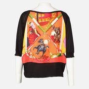 Shop this authentic Hermès Silk Plaza de Toros Top - Size FR44 pre-loved on Labellov.com