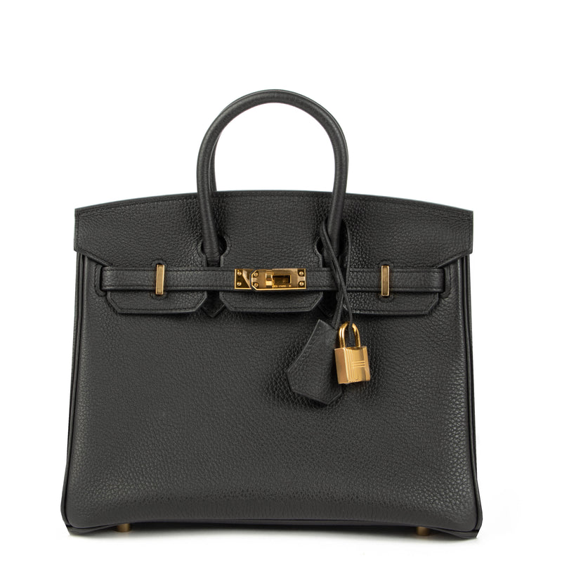 Hermes Birkin 25 Black Togo GHW