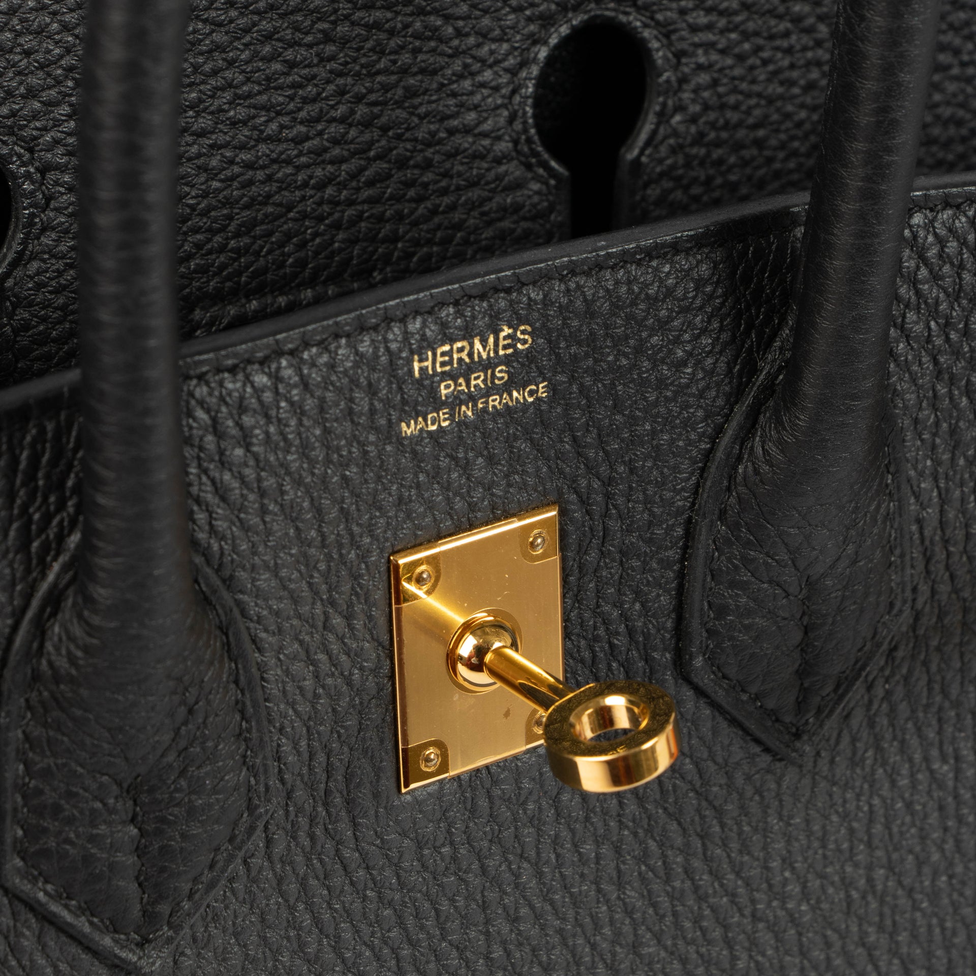 Hermes Birkin 25 Black Togo GHW