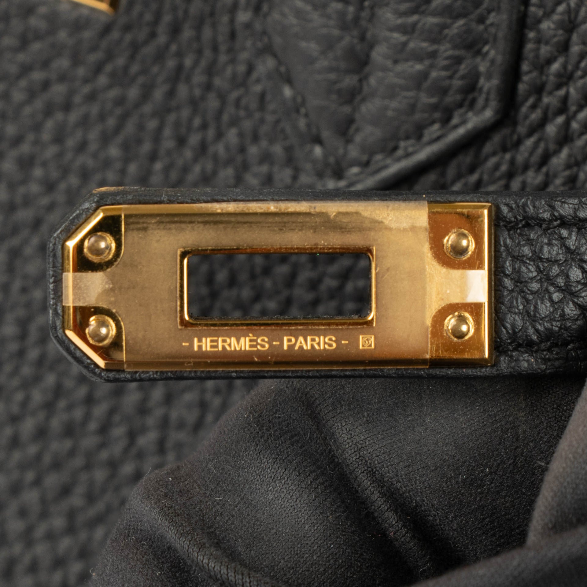 Hermes Birkin 25 Black Togo GHW