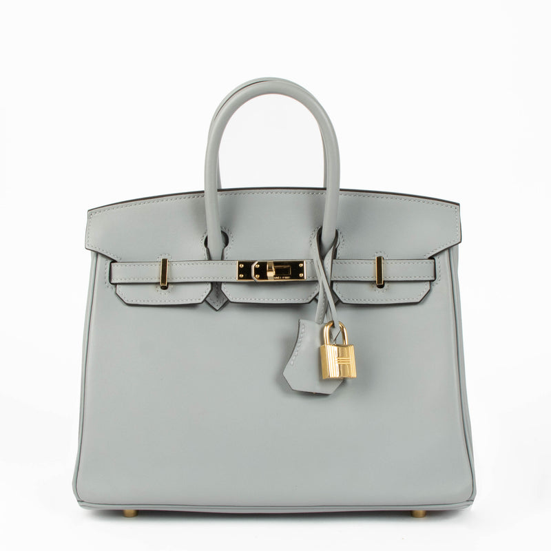 Hermès Birkin 25 Gris Pantin Swift PHW