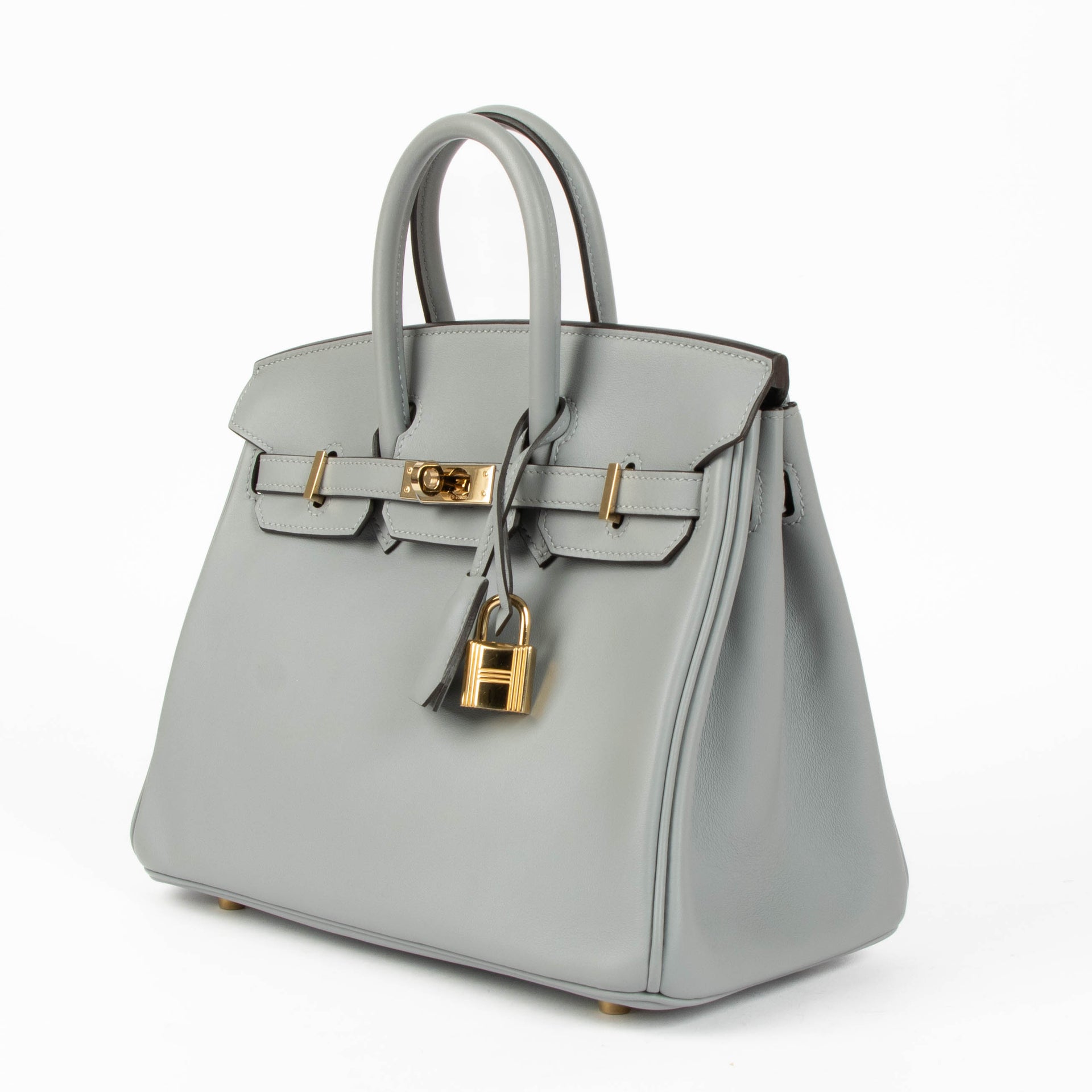 Hermès Birkin 25 Gris Pantin Swift PHW