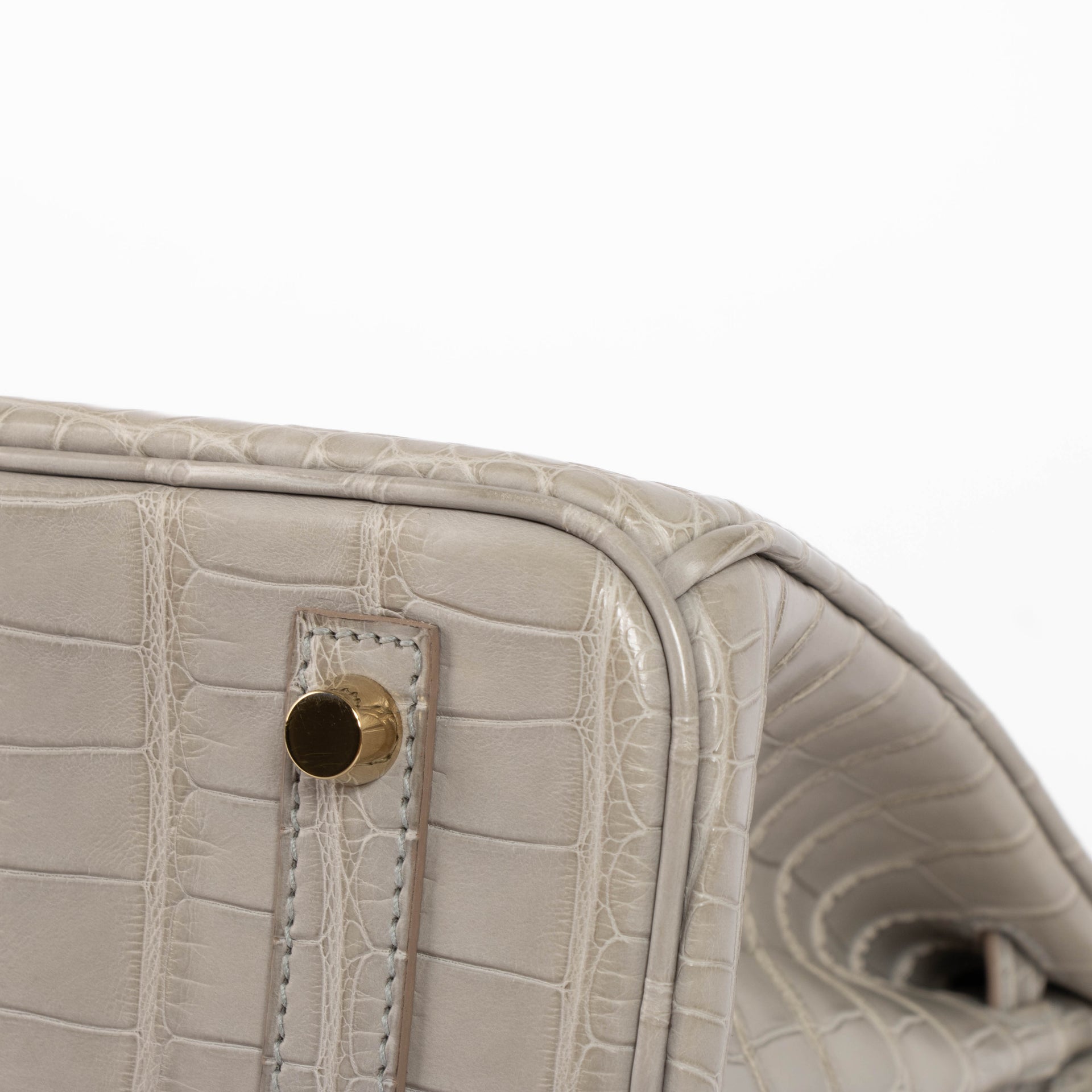 Hermès HSS Birkin 30 Gris Perle Matte Alligator GHW