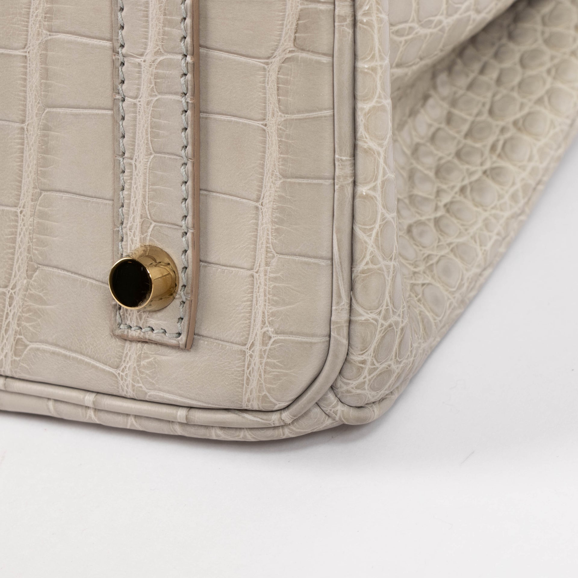 Hermès HSS Birkin 30 Gris Perle Matte Alligator GHW