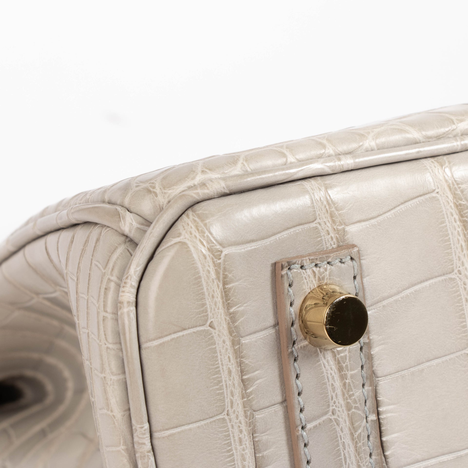 Hermès HSS Birkin 30 Gris Perle Matte Alligator GHW