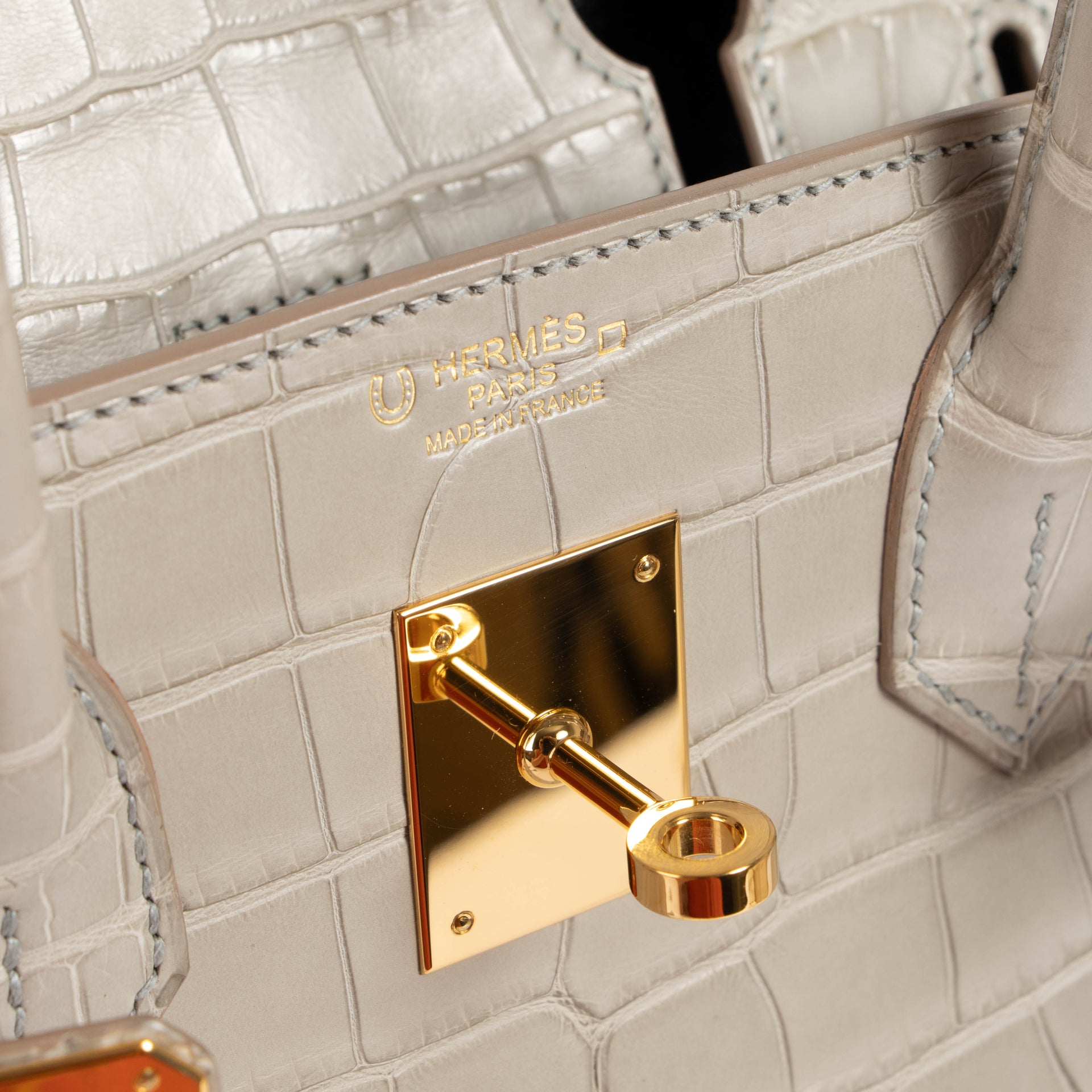 Hermès HSS Birkin 30 Gris Perle Matte Alligator GHW