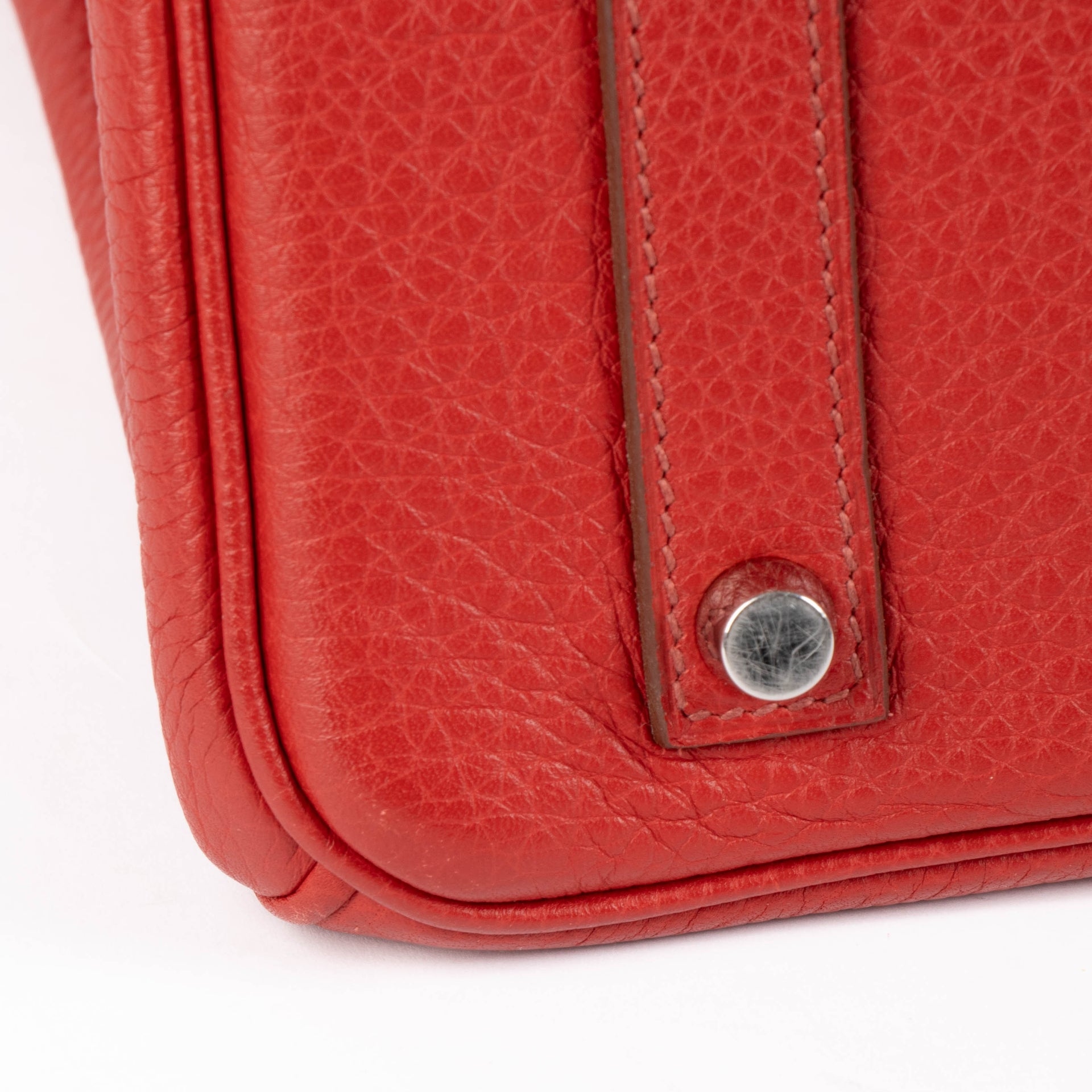 Hermès Birkin 35 Rouge Garance Clemence PHW