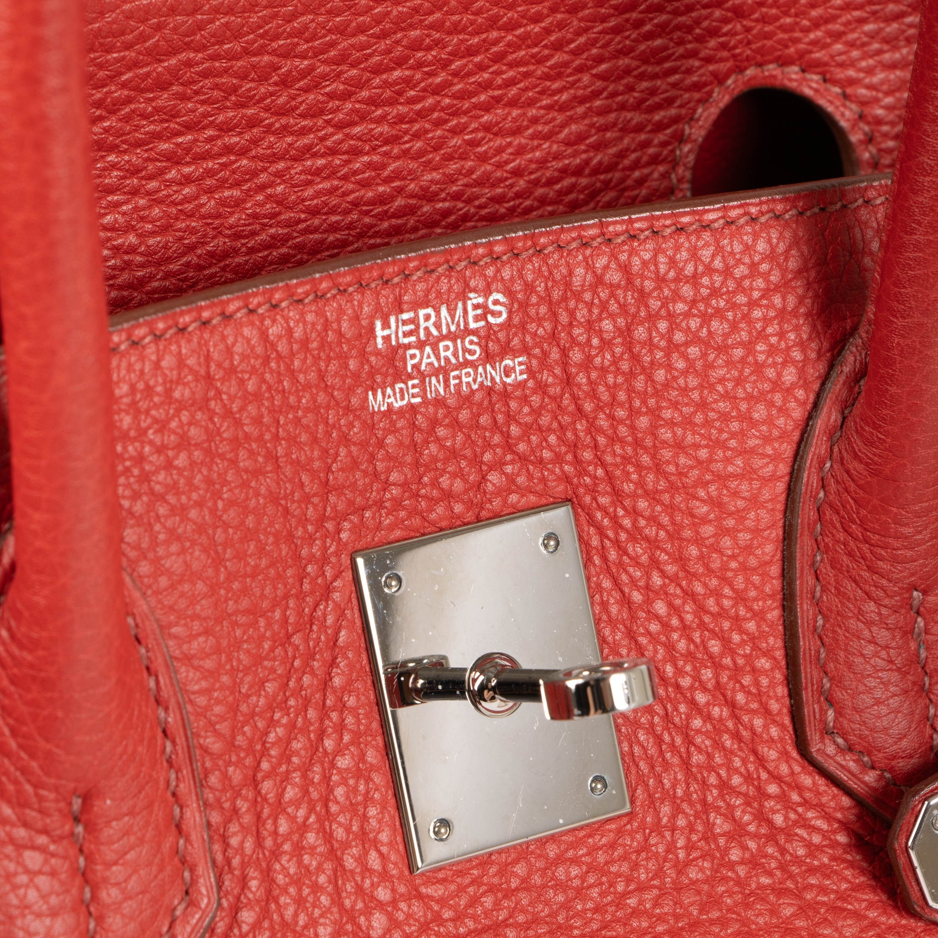 Hermès Birkin 35 Rouge Garance Clemence PHW