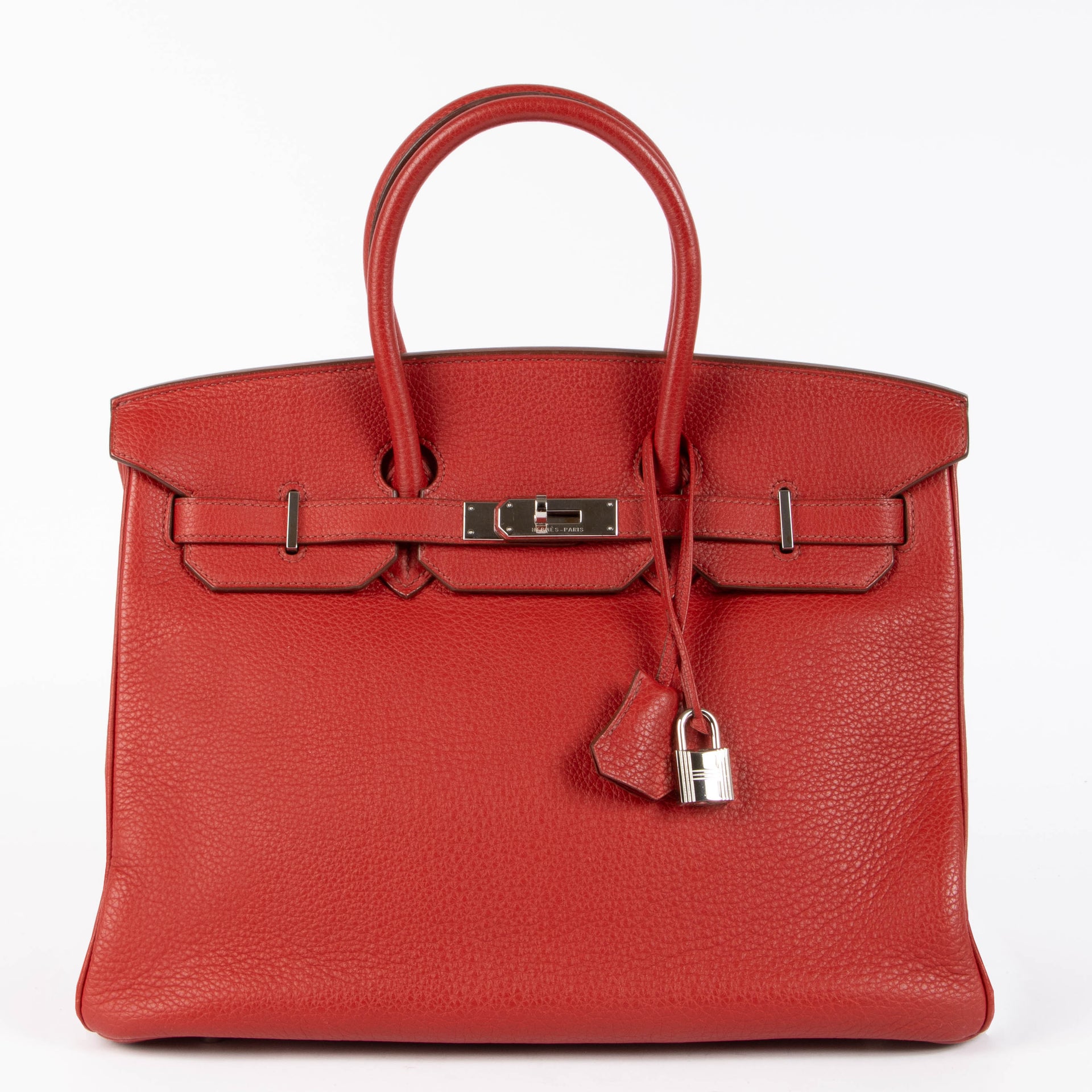 Hermès Birkin 35 Rouge Garance Clemence PHW