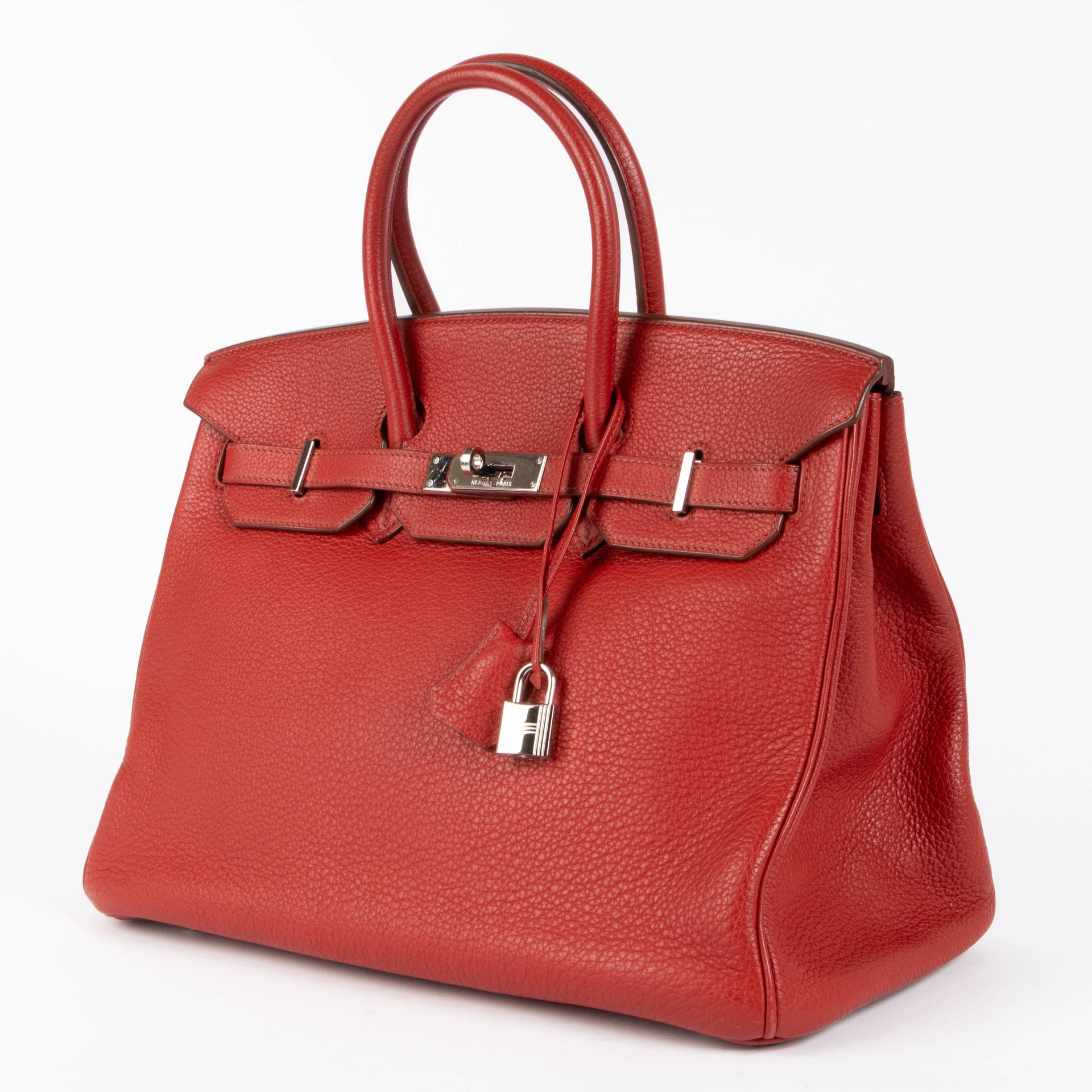 Hermès Birkin 35 Rouge Garance Clemence PHW