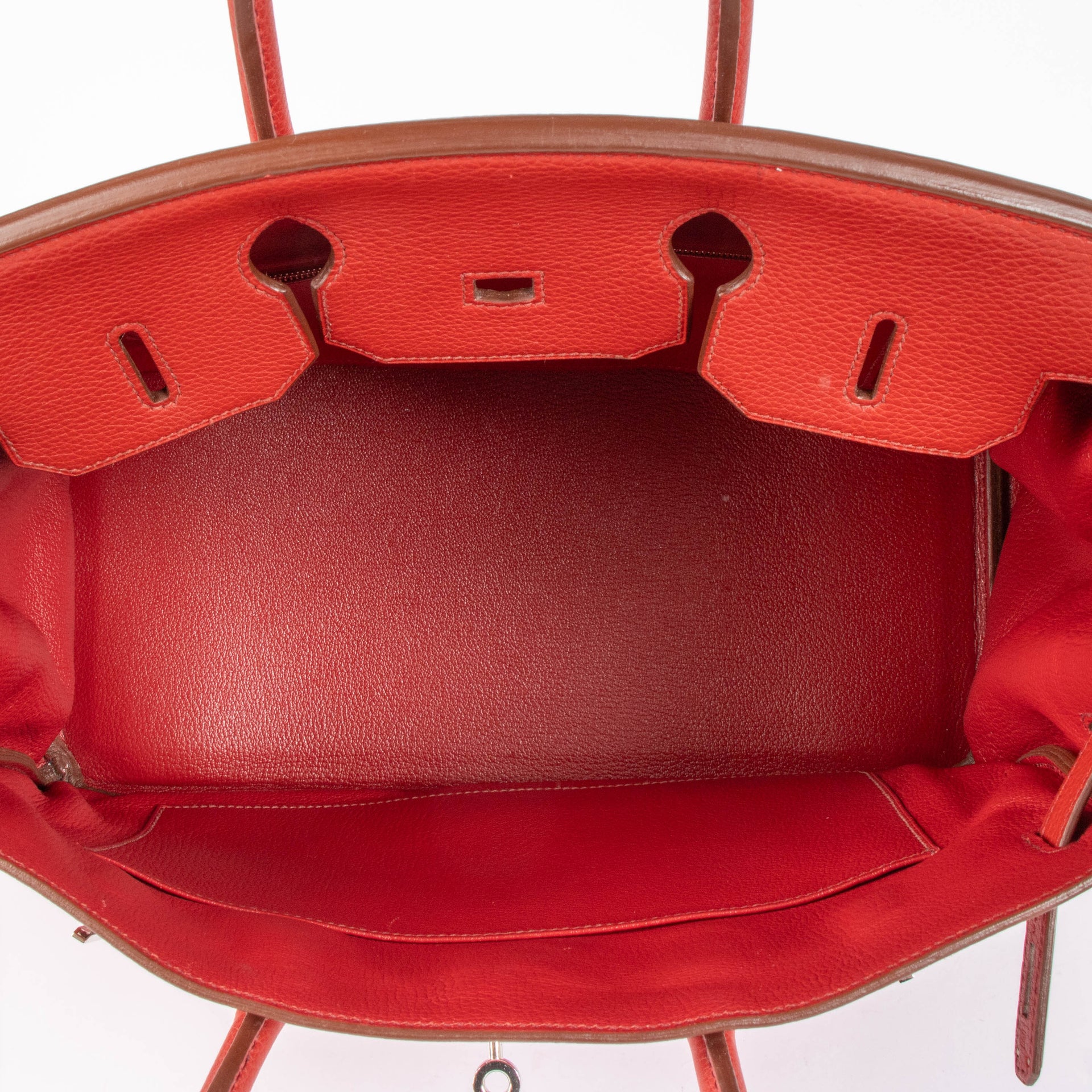 Hermès Birkin 35 Rouge Garance Clemence PHW