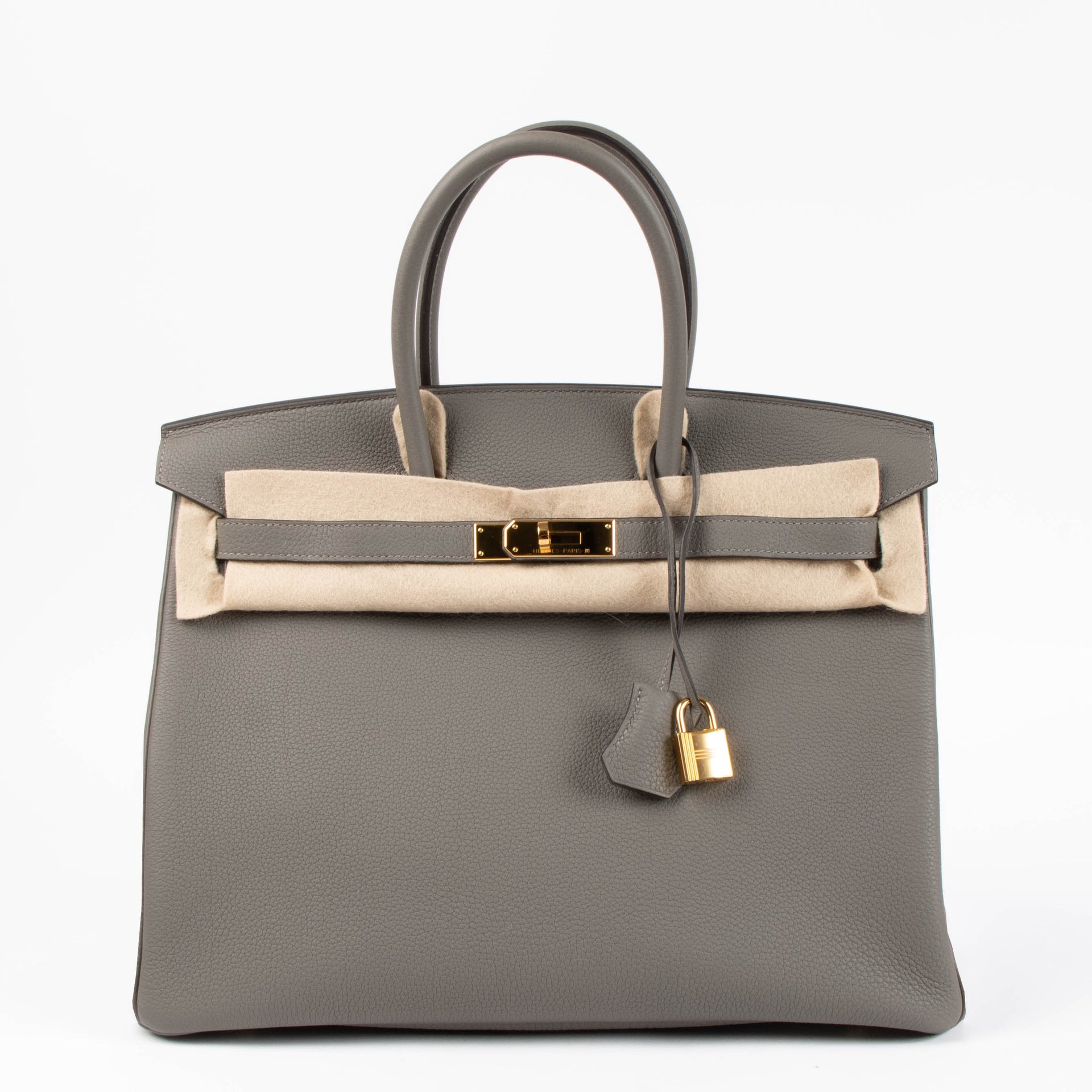 Hermes Birkin 35 Gris Meyer Togo GHW