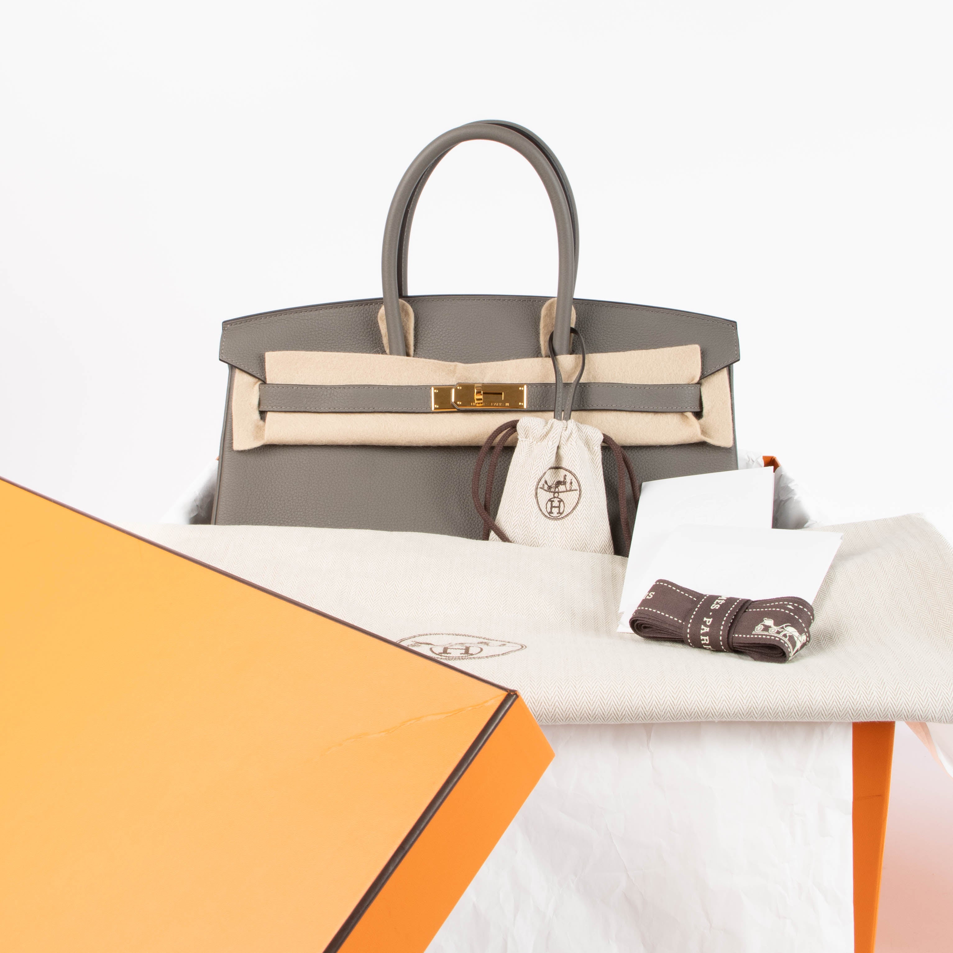 Hermes Birkin 35 Gris Meyer Togo GHW – Labellov